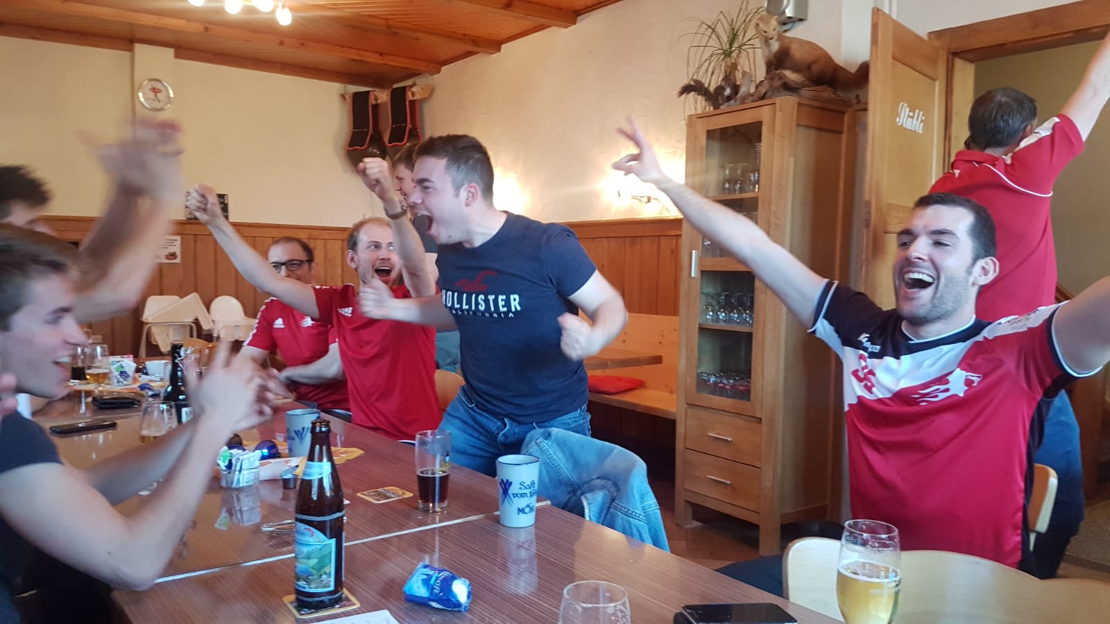 Unsere emotion gingen hoch. 